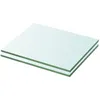 Image de Panneaux D'Étagère 2 Pcs Verre Transparent 20 X 20 Cm Vidaxl