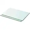 Image de Vidaxl - Panneaux D'Étagère 2 Pcs Verre Transparent 30 X 15 Cm
