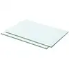 Image de Vidaxl - Panneaux D'Étagère 2 Pcs Verre Transparent 50x25 Cm
