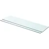 Image de Vidaxl Panneaux D'Étagère 2 Pcs Verre Transparent 80 X 20 Cm