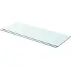 Image de Vidaxl - Ensemble De 2 Étagères En Verre Avec Conception Élégante Disponible En Différentes Tailles Taille : 80 X 30 Cm