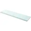 Image de Vidaxl - Ensemble De 2 Étagères En Verre Avec Conception Élégante Disponible En Différentes Tailles Taille : 100 X 25 Cm