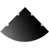 Image de Vidaxl - Tagères D'Angle 2 Pcs Et Supports Chromés Verre Noir 45x45 Cm