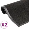 Image de Ensemble De Tapis De Poache 2 Pc Couleur : Noir