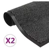 Image de Paillassons Rectangulaires 2 Pcs 120 X 180 Cm Anthracite