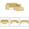 Image de Salon De Jardin 2 Pcs Bois De Pin Imprégné Vidaxl