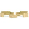 Image de Salon De Jardin 3 Pcs Bois De Pin Imprégné Vidaxl