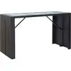 Image de vidaXL Ensemble bar de jardin 7 pièces avec coussins Poly rotin noir