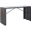 Image de vidaXL Ensemble de bar de jardin 9 pièces Poly rotin noir