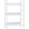 Image de Vidaxl - Bibliothèque À 3 Niveaux Blanc 60x27,6x90,5cm Bois D'Ingénierie
