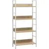 Image de Vidaxl - 4-librairie 4 Avec Design Moderne Disponible En Différentes Couleurs Couleur : Brun Blanc