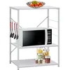 Image de Vidaxl - Armoire À Four À Micro-ondes Blanc 60x39,6x79,5 Cm