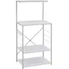 Image de Armoire À Micro-ondes Blanc 60x39,6x123 Cm Bois D'Ingénierie