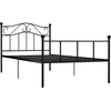 Image de vidaXL Cadre de lit noir métal 90×200 cm