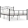 Image de Cadre De Lit Sans Matelas Noir Métal 120x200 Cm Vidaxl