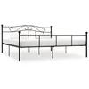 Image de Cadre De Lit Sans Matelas Noir Métal 180x200 Cm Vidaxl