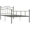 Image de vidaXL Cadre de lit Gris Métal 100 × 200 cm