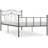 Image de Cadre De Lit Sans Matelas Gris Métal 100x200 Cm Vidaxl