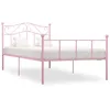 Image de Cadre De Lit Rose Métal 90 X 200 Cm