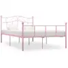 Image de Cadre De Lit Rose Métal 140 X 200 Cm