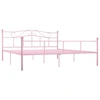 Image de vidaXL Cadre de lit rose métal 180x200 cm