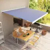 Image de Vidaxl - Store À Cassette Manuel 400x300 Cm Bleu Et Blanc