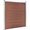 Image de vidaXL Clôture de jardin WPC 526x186 cm Marron