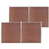 Image de Vidaxl Clôture De Jardin Wpc 699x186 Cm Marron