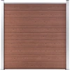 Image de vidaXL Clôture de jardin WPC 1564x186 cm Marron