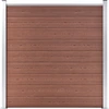 Image de vidaXL Clôture de jardin WPC 1737x186 cm Marron