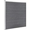 Image de vidaXL Clôture de jardin WPC 353×186 cm Gris