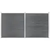 Image de Vidaxl - Clôture De Jardin Wpc 353x186 Cm Gris