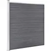 Image de vidaXL Clôture de jardin WPC 1391x186 cm Gris