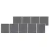 Image de Vidaxl - Clôture De Jardin Wpc 1564x186 Cm Gris