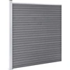 Image de vidaXL Kit de clôture WPC 9 carrés + 1 pente 1657x186 cm Gris