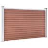 Image de vidaXL Clôture de jardin WPC 699x106 cm Marron
