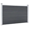 Image de vidaXL Clôture de jardin WPC 526x106 cm Gris