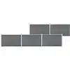 Image de Vidaxl - Clôture De Jardin Wpc 872x106 Cm Gris