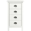 Image de vidaXL Sideboard Hill blanc 46x35x80 cm pin massif