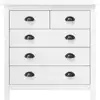 Image de vidaXL Sideboard Hill blanc 79x40x80 cm pin massif