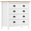 Image de Vidaxl - Buffet Hill Blanc 79x40x80 Cm Bois De Pin Solide