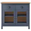 Image de vidaXL Sideboard Hill Gris 90x40x80 cm Pin massif