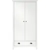 Image de vidaXL Armoire avec 2 portes Hill blanc 89x50x170 cm pin