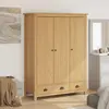 Image de vidaXL Armoire avec 3 portes Hill 127x50x170cm pin massif