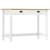 Image de Table Console Hill Avec 2 Tiroirs 110x45x74 Cm Pin Solide Vidaxl
