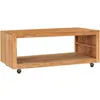 Image de Table Basse 110x60x40 Cm Bois De Teck Massif Vidaxl