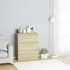 Image de Buffet Chêne Sonoma 60x35x76 Cm Bois D'Ingénierie Vidaxl