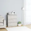 Image de Buffet Gris Béton 60x35x76 Cm Bois D'Ingénierie Vidaxl
