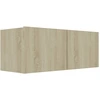 Image de vidaXL Armoire TV Chêne Sonoma 80x30x30 cm Bois composite