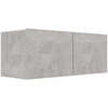 Image de vidaXL Armoire TV gris béton 80x30x30 cm Bois composite